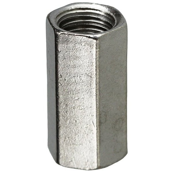 Coupling Nut, 1/2''-13, 18-8 Stainless Steel, 1-1/4 in Lg, 50 PK